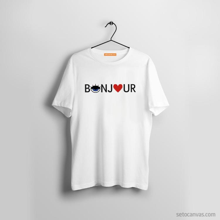 BONJOUR T Shirt Seto Canvas